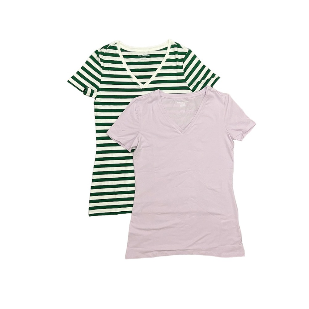 🚫SOLD🚫 2 “V” neck shirts